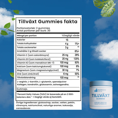 Tillväxt Gummies- För dig som vill ge ditt barn extra stöd