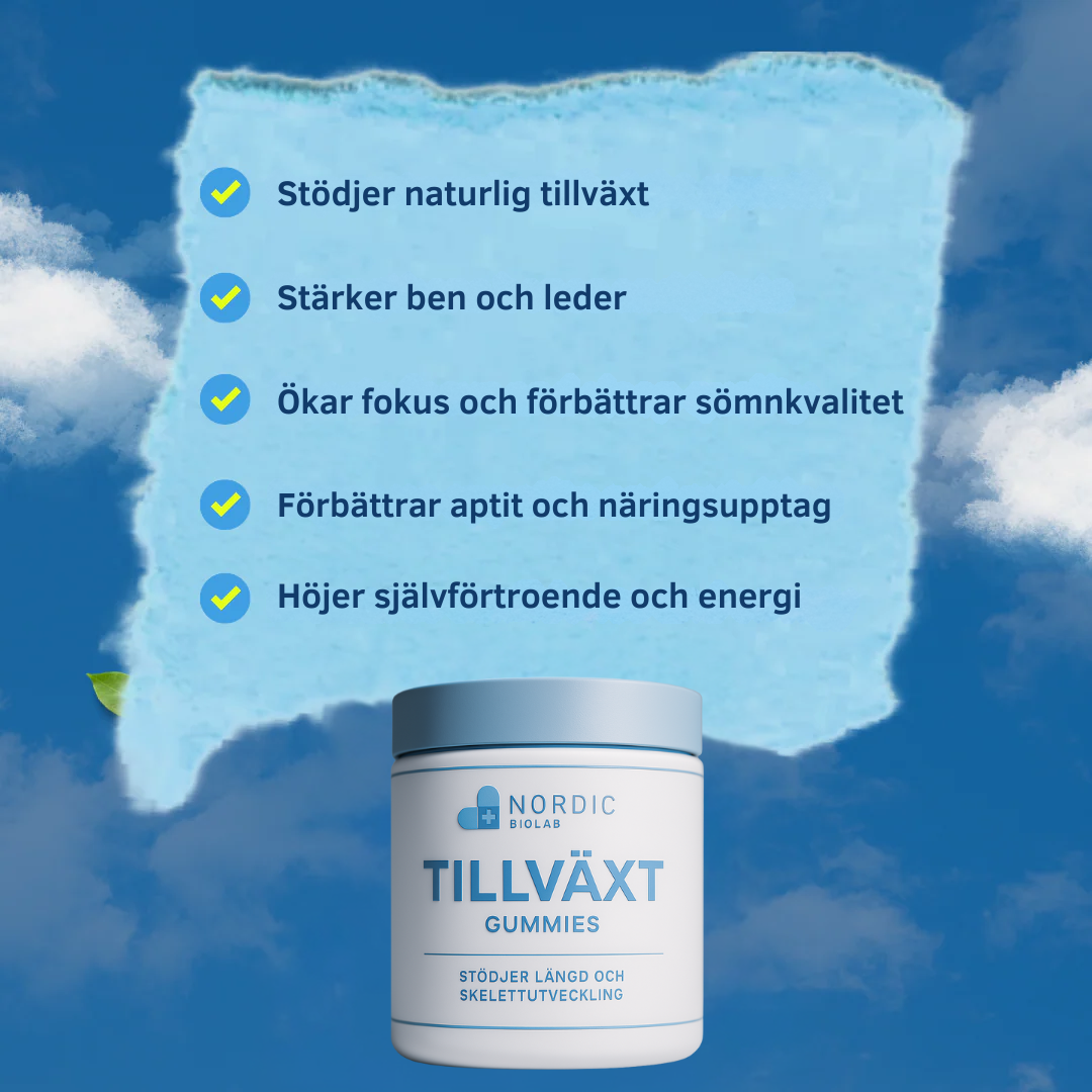 Tillväxt Gummies- För dig som vill ge ditt barn extra stöd
